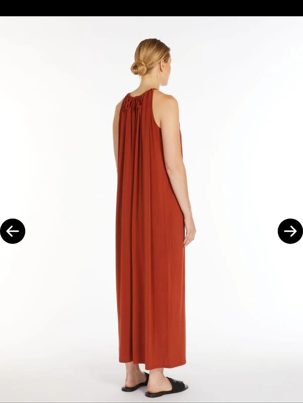 NWT Max Mara Long Stretch Jersey Halter Maxi Dress - Size XS (New With Tags) - Picture 16 of 16